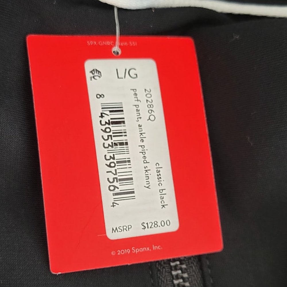 SPANX the perfect pants ankle piped skinny petite Sz L NEW - Picture 8 of 8